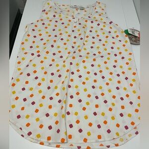 Gitano Brand Vintage Polka Dot Top Women Size Medium NWT Tank Top